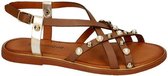 Sensunique -Dames -  cognac/caramel - sandalen - maat 42