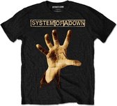 System Of A Down Heren Tshirt -2XL- Hand Zwart