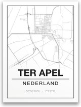 Poster/plattegrond TERAPEL - 30x40cm