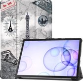 Samsung Galaxy Tab S6 Hoesje - Smart Book Case - Eiffeltoren