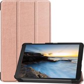 Tri-Fold Book Case - Samsung Galaxy Tab A 8.0 (2019) Hoesje - Rose Gold