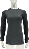 Thermo shirt antraciet lange mouw voor dames L antraciet