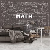 Fotobehang - Wiskundige berekeningen op een schoolbord, premium print vliesbehang