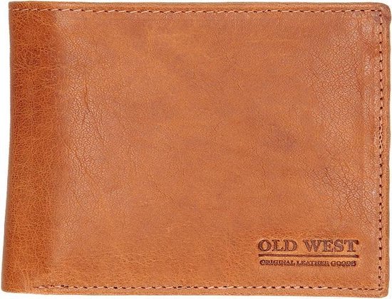 Old West San Antonio Leren Billfold / Portemonnee - Cognac