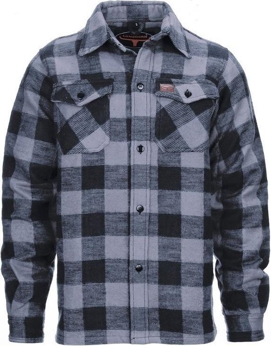 | Houthakkers vest grijs met zwart L Houthakkers shirt grijs met zwart
