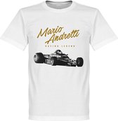 Mario Andretti T-Shirt - Wit - XXL