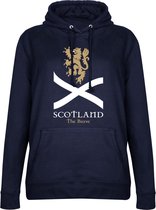 Schotland The Brave Dames Hooded Sweater - Navy - XS
