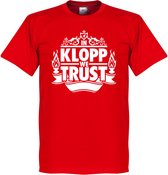 In Klopp We Trust T-Shirt - Rood - Kinderen - 140