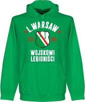Legia Warschau Established Hooded Sweater - Groen - XL