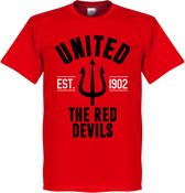 Manchester United Established T-Shirt - Rood  - XS