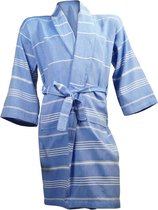 The One Hamam pakket: Hamambadjas en Hamamdoek Blauw-S/M