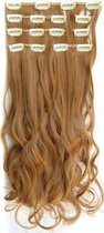 Clip in hairextensions 7 set wavy blond - 27#