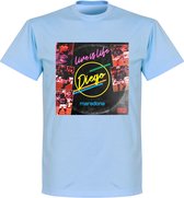 Maradona Live Is Life T-Shirt - Licht Blauw - XL