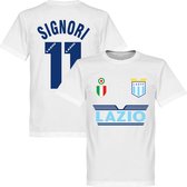 Lazio Roma Signori 11 Team T-Shirt - Wit - XS