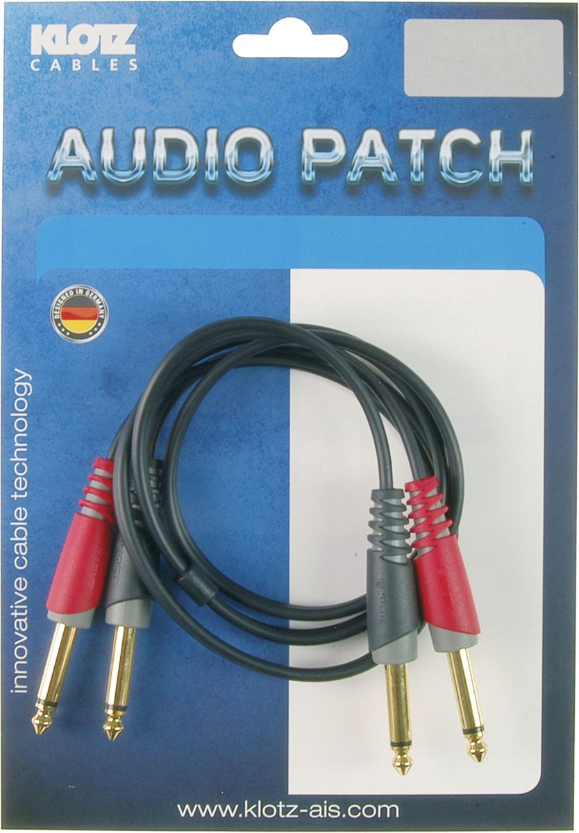 Klotz AT-JJ0300 twin-audiokabel 3 m - Audiokabel