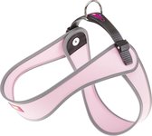 hondentuigje Aglia 5 nylon 50 / 58 cm grijs/roze