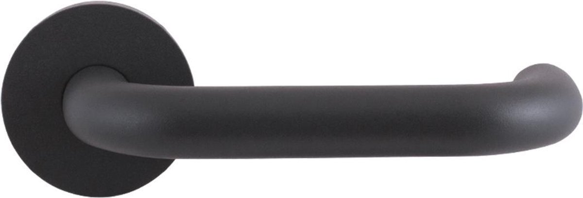 Deurkruk op rozet U-model 19mm GPF105VRAS rozet 53x6,5mm antraciet