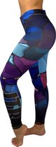 jtb-store - high waist sport legging yogalegging dames  - fantasy print  - maat S