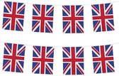 2x Union Jack vlaggenlijnen 10 meter - Engeland/Britse feestartikelen - Vlaggetjes/slingers versiering