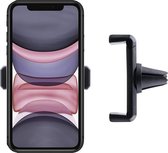 Shop4 - iPhone 11 Autohouder Verstelbare Ventilatierooster Houder Zwart