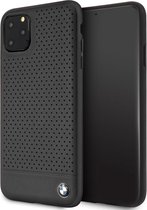 BMW Leather Backcover Perforated voor iPhone 11 Pro Max (6.5'') - Leer - Zwart