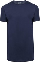 Slater - 2-pack T-shirt Basic Extra Lang O-neck Navy - Heren - Maat XXL - Regular-fit