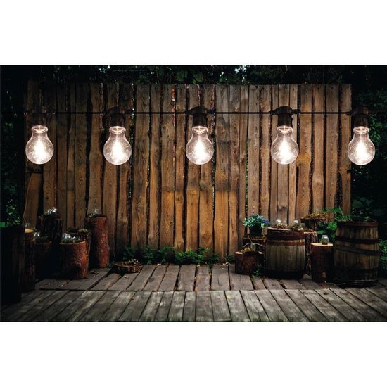 Uitbreidingsset lichtsnoer warm witte lampbolletjes 5 m - Binnen/buiten verlichting... bol.com