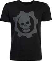 Gears of War Heren Tshirt -M- Skull Badge Zwart
