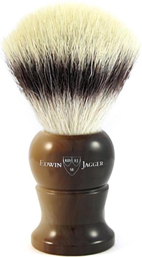 Edwin Jagger scheerkwast synthetische haar hoorn M
