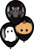 PARTYPRO - 6 latex schattige Halloween ballonnen - Decoratie > Ballonnen