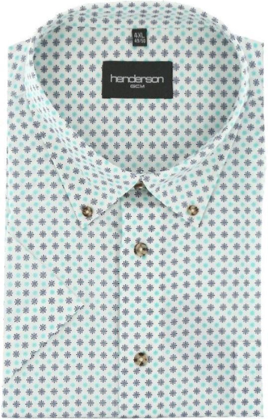 Gcm Henderson overhemd korte mouw big men fit white maat 3XL bol