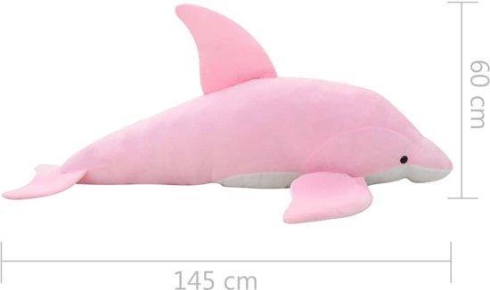 Grote XL Knuffel Roze Dolfijn Pluche 145x60cm (INCL kleine knuffel)- Dolfijn  Speelgoed... | bol.com