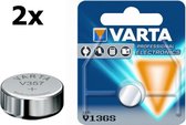 2 Stuks - Varta V357 145mAh 1.55V knoopcel batterij