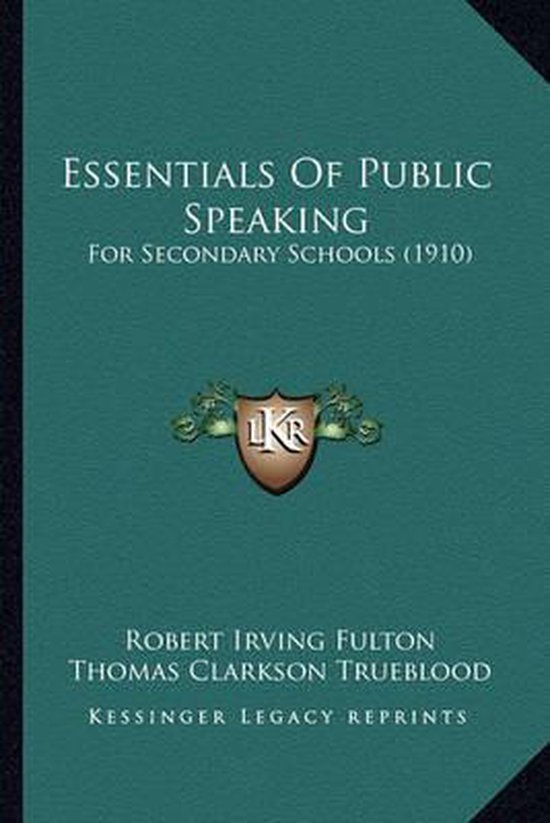 Essentials of Public Speaking - cover