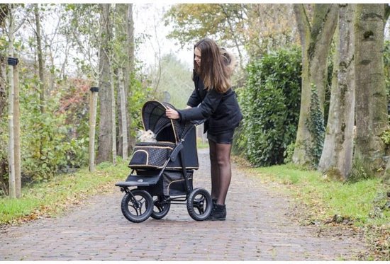InnoPet Hondenbuggy - Adventure - Zwart/Goud - 93x61x105cm