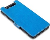 Qubits - slim wallet hoes - Samsung Galaxy A80 - Lichtblauw