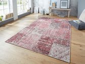 Patchwork vloerkleed – Pleasure Roze Denain 200x290cm