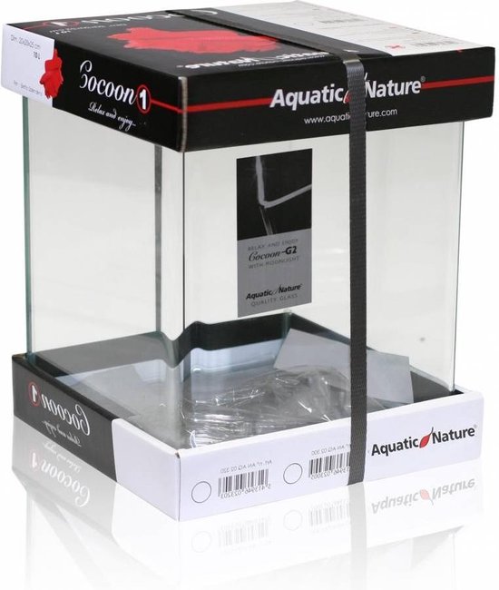 Aquatic Nature Cocoon Empty Aquarium - 20x20x25 cm - 10L