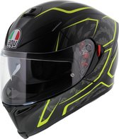 Agv K5 S Max Vision Tornado Mat Zwart Geel Fluo Integraalhelm - Motorhelm - Maat M/L