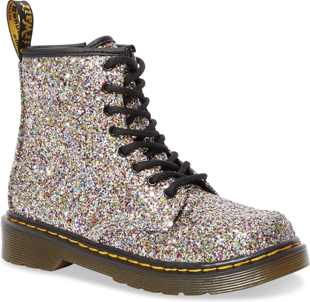 Dr. Martens Meisjes Laars 1460 Glitter J Multi Silver Chunky Glitter Zilver Maat 31 bol