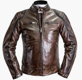 Helstons Modelo Rag Camel Black Leather Motorcycle Jacket L