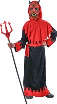 "Verkleedkostuum onheilspellende duivel voor jongens Halloween pak - Kinderkostuums - 104/116"