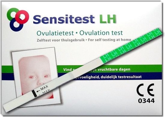 Thuistesten Sensitest ovulatietest dipstick sensitive 96 stuks