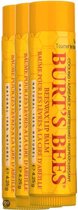 Burt's Bees Beeswax - Lippenbalsem - 3 stuks - Voordeelverpakking