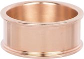 iXXXi Jewelry - Basisring - Rosegoud gekleurd - 10 mm - maat 16