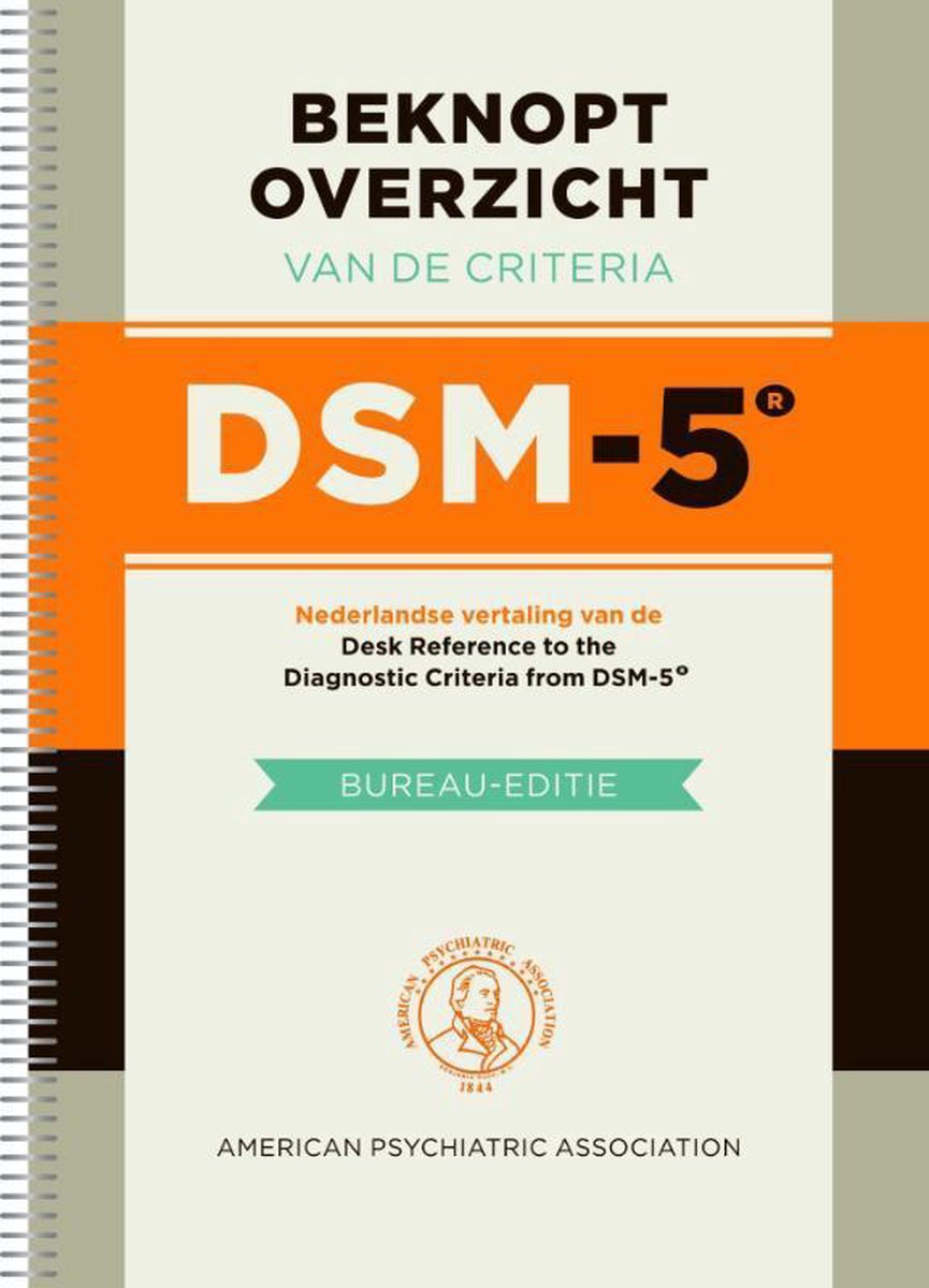 Beknopt overzicht van de criteria DSM-5