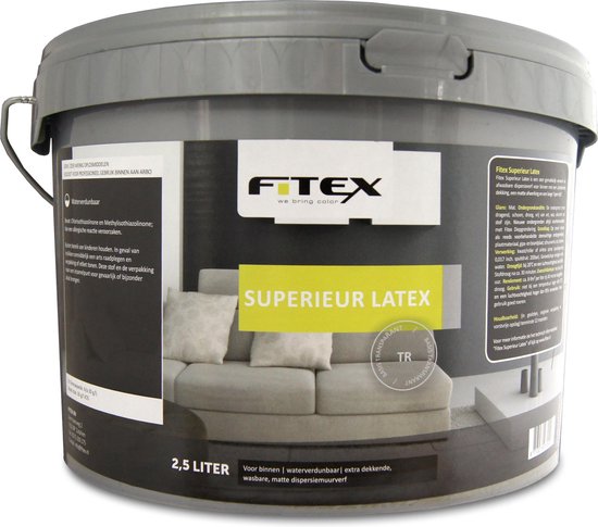 baan begrijpen Afscheiden Fitex Superieur Latex 5 liter wit | bol.com