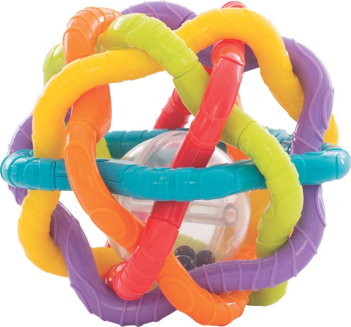 Playgro Buigbare Bendy Ball - Grijp- en Bijtspeelgoed - incl rammelaar - Activiteitenbal- Baby bal - Baby Speelgoed - Educatief baby speelgoed - Speelgoed Baby - Activity centre - Rammelaar - Activiteiten speelgoed - Cadeau - stimuleert ontwikkeling — afbeelding 3