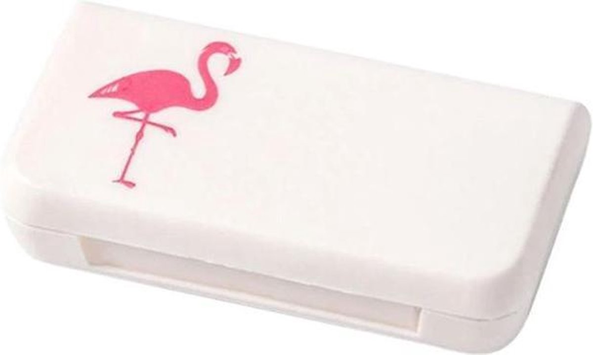 Mini-Pillendoos Cabantis|Mini-Pillen Organizer|Mini-Medicijn Doosje|Flamingo