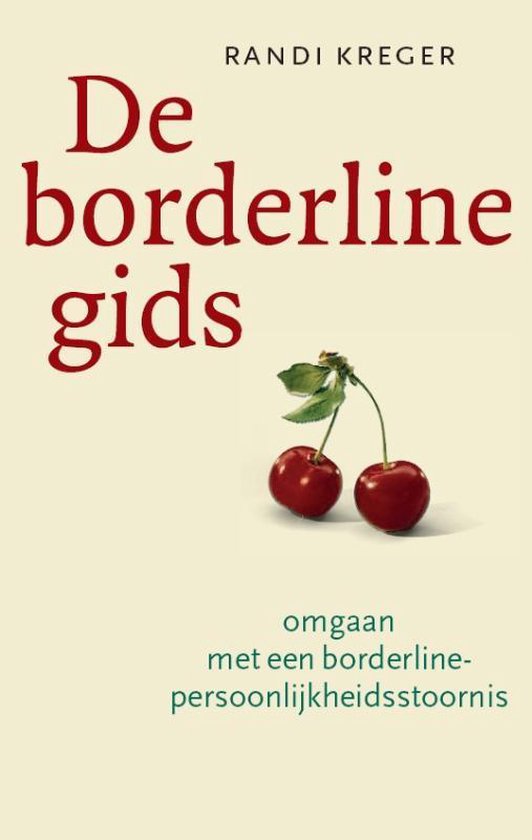 Boekomslag van "De borderline gids" met twee kersen.